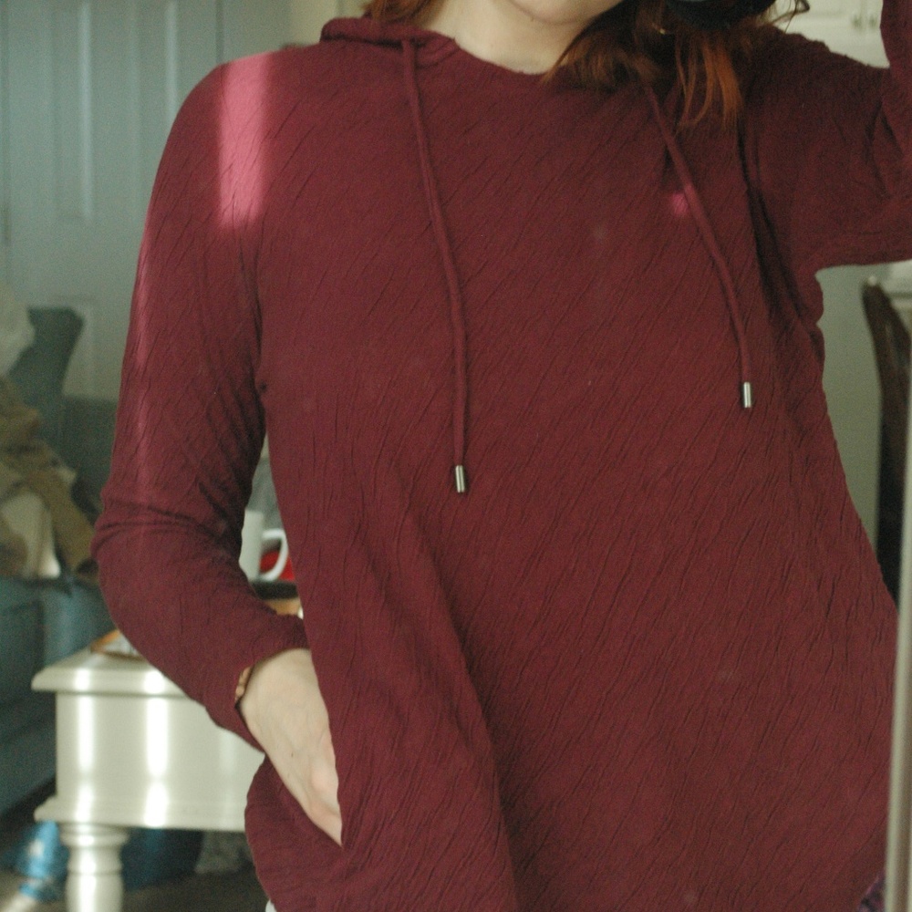 Maroon Pure J. Jill Sweater